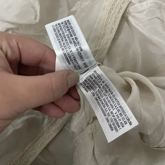 Zara ZW collection Womens Maxi Dress S Pink Lace Halter Crochet 6895/261 NWT - Picture 10 of 16